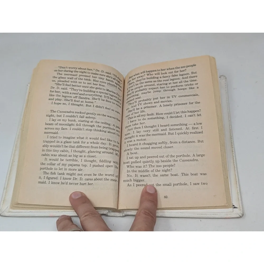 Goosebumps Deep Trouble Hardcover Library Bound to Stay Bound Books VTG RL Stine